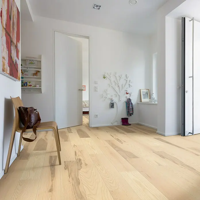 Living by Haro Fertigparkett Esche Weiß Geölt - 1.085 x 180 x 12 mm, Landhausdiele - Stimmungsaufnahme