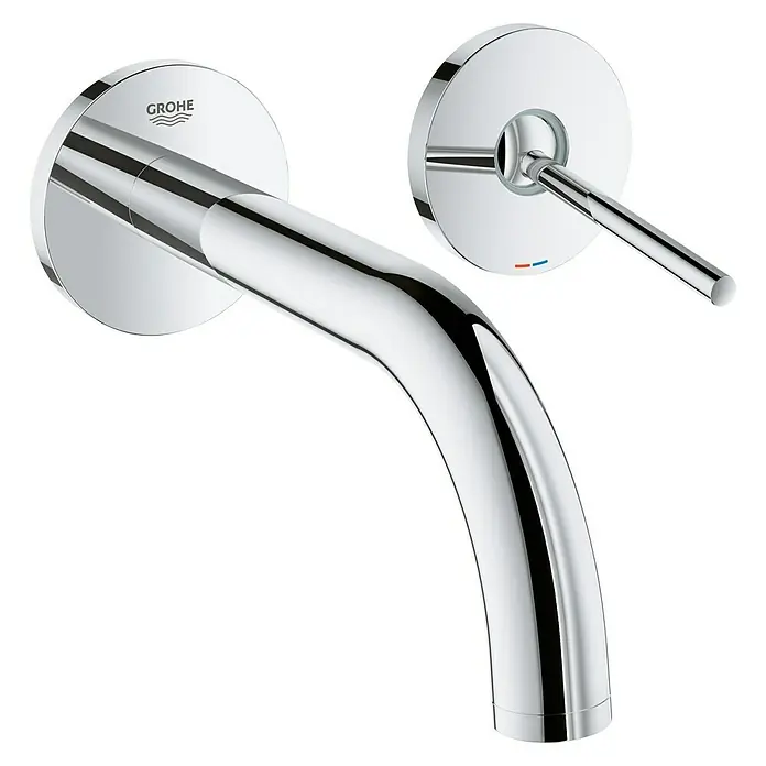 Grohe Atrio Wand-Waschtischarmatur M - 2-Loch, Chrom, Glänzend - Rechte Seitenansicht