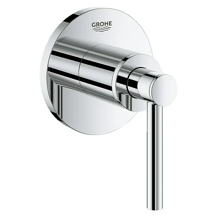 Grohe Atrio Unterputzventil Oberbau - Hebelgriff, Chrom, Glänzend - Rechte Seitenansicht