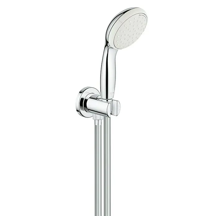 Grohe Brause-Set Tempesta 100 - Anzahl Funktionen: 2 Stk., Durchmesser Handbrause: 10 cm, 5,7 l/min bei 3 bar, Chrom - Vorderansicht