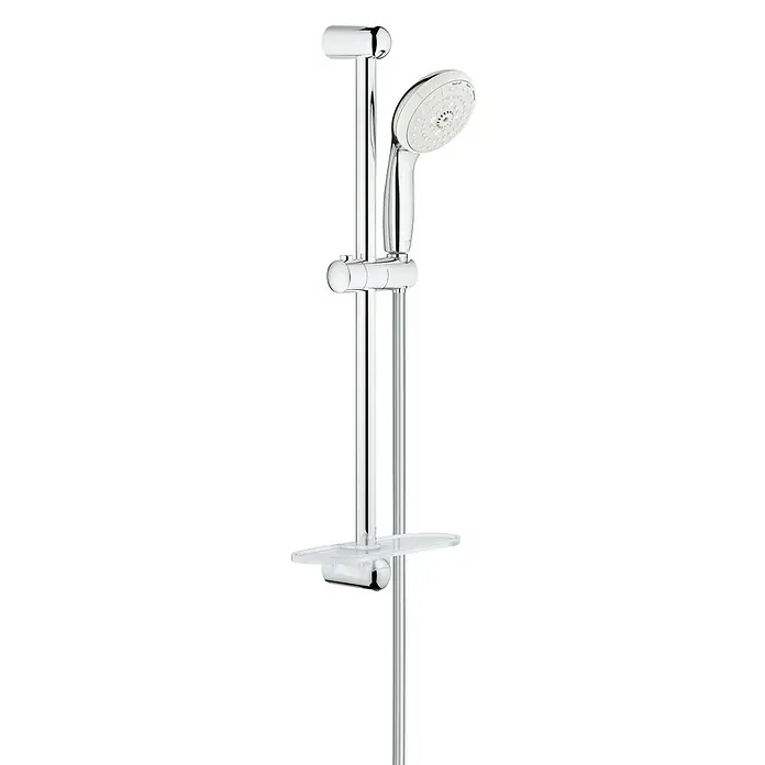 Grohe Brausegarnitur Tempesta 100 2 - Lochabstand: 62 cm, Art Strahl: Rain, Massagestrahl, Rain O², Chrom - Vorderansicht