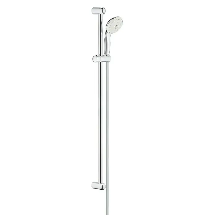 Grohe Brausegarnitur Tempesta 100 - Lochabstand: 92 cm, Art Strahl: Rain, Rain O², Jetstrahl, Chrom, Anzahl Strahlarten: 3 Stk., Durchflussmenge: 9,5 l/min - Vorderansicht