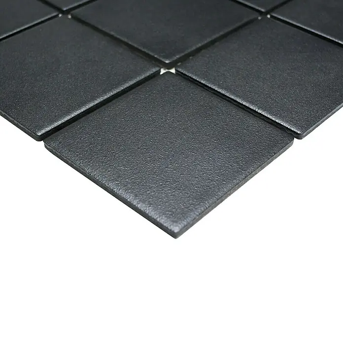 Mosaikfliese Quadrat RAT 890 - 29,8 x 29,8 cm, Schwarz, Matt - Detailaufnahme