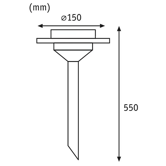 Paulmann Special Line Solarleuchte Ufo - Edelstahl, Höhe: 55 cm, LED