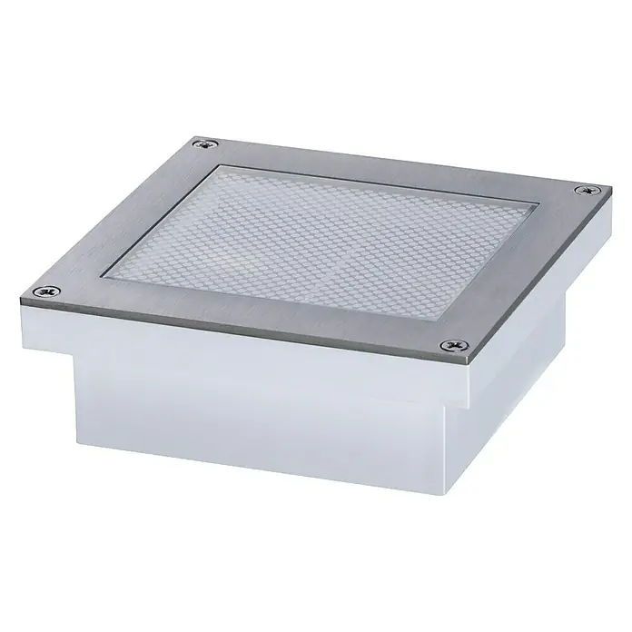 Paulmann Bodeneinbauleuchte Aron - 0,7 W, Weiß, L x B: 10 x 10 cm - Vorderansicht