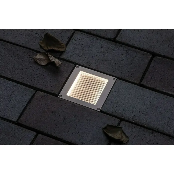 Paulmann Bodeneinbauleuchte Aron - 0,7 W, Weiß, L x B: 10 x 10 cm - Stimmungsaufnahme