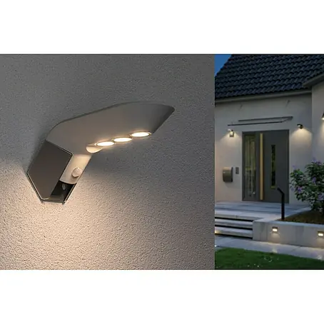 Paulmann Soley LED-Solar-Außenwandleuchte