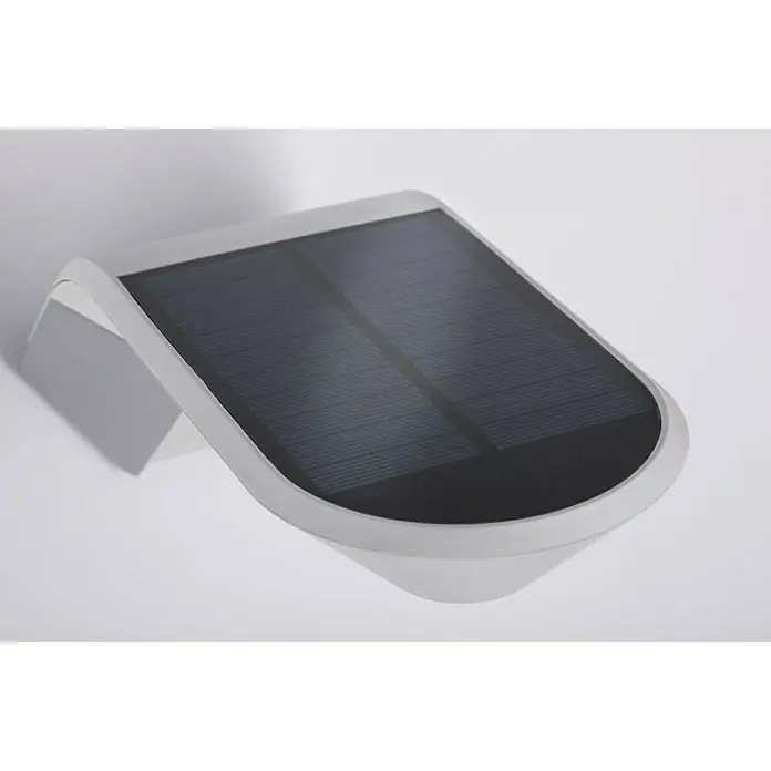 Paulmann Soley LED-Solar-Außenwandleuchte - Bewegungsmelder, 1,2 W, Metall, Warmweiß, Weiß - Detailaufnahme