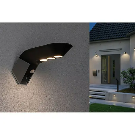 Paulmann Soley LED-Solar-Außenwandleuchte