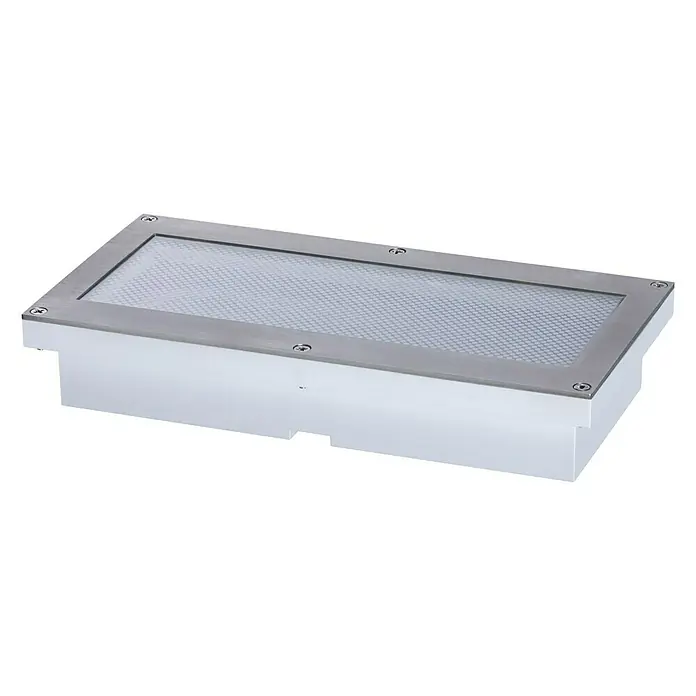 Paulmann Bodeneinbauleuchte Aron - 1,5 W, Weiß, L x B: 10 x 20 cm - Vorderansicht