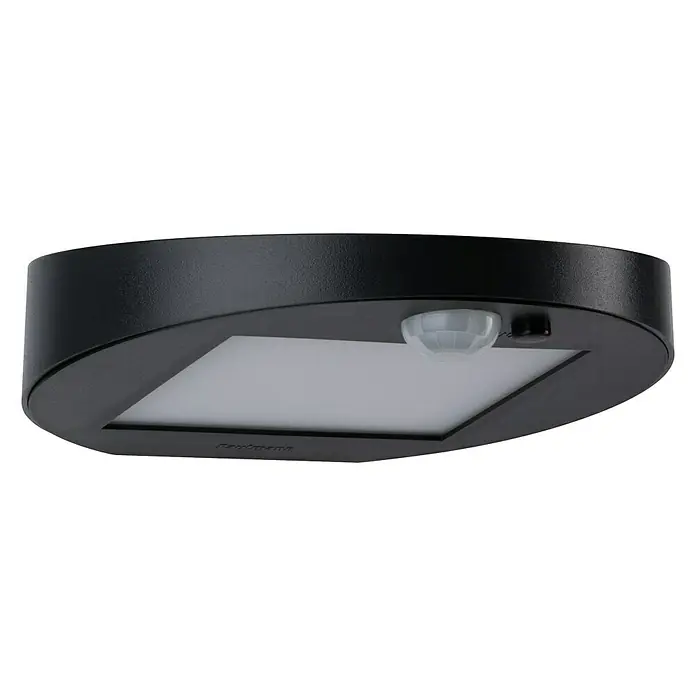 Paulmann Ryse LED-Solar-Außenwandleuchte - Bewegungsmelder, 1,2 W, Material: Kunststoff, Warmweiß, Anthrazit - Vorderansicht