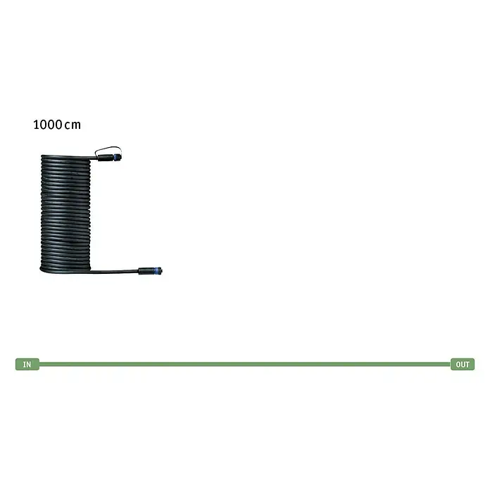 Paulmann Plug & Shine Verbindungskabel - Länge: 10 m, IP68