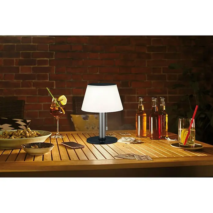 Paulmann LED-Solar-Dekoleuchte Lillesol - Ein-/Ausschalter, 0,8 W, Metall, Warmweiß - Stimmungsaufnahme