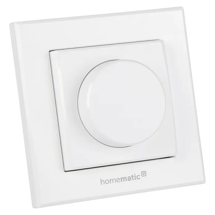 Homematic IP Funk-Wandtaster HmIP-WRCR - Weiß, Batteriebetrieben, 29 x 86 x 86 mm - Linke Seitenansicht