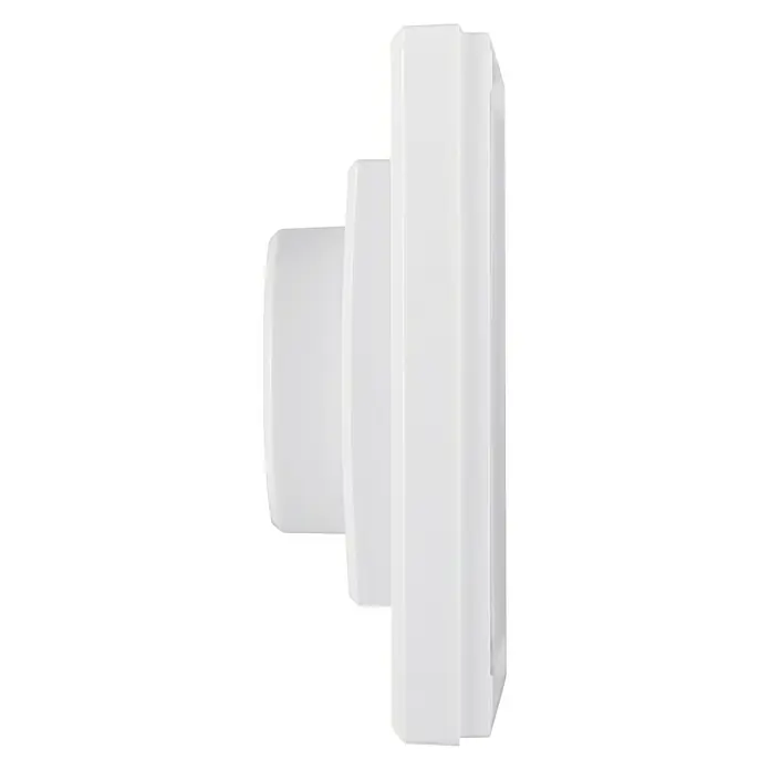 Homematic IP Funk-Wandtaster HmIP-WRCR - Weiß, Batteriebetrieben, 29 x 86 x 86 mm - Rechte Seitenansicht