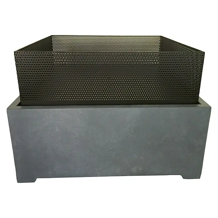 Feuerschale E'lite - L x B x H: 55 x 55 x 30 cm, Quadratisch, Leichtbeton