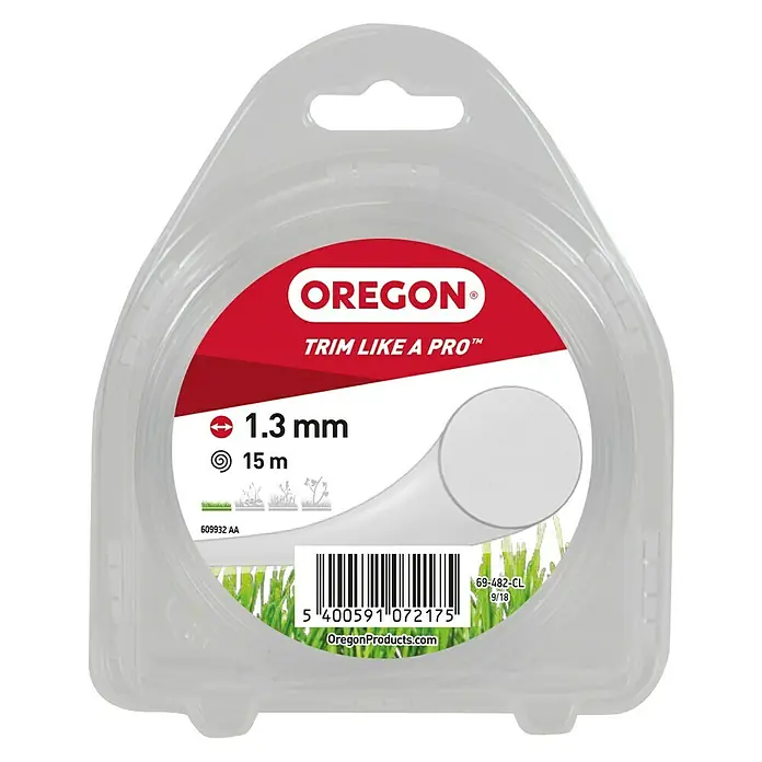 Oregon Plastična nit za trimer - Duljina niti: 15 m, Debljina niti: 1,3 mm - Pogled sprijeda
