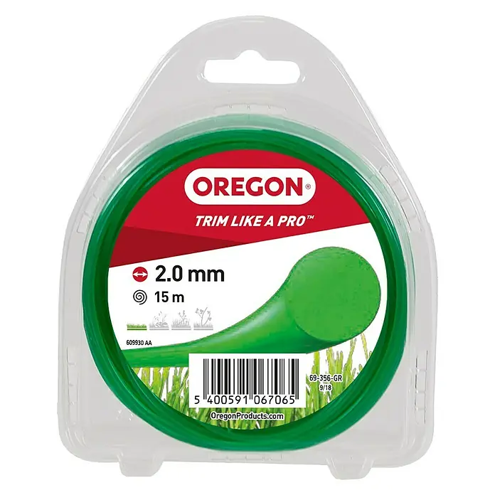Oregon Plastična nit za trimer - Duljina niti: 15 m, Debljina niti: 2 mm - Pogled sprijeda