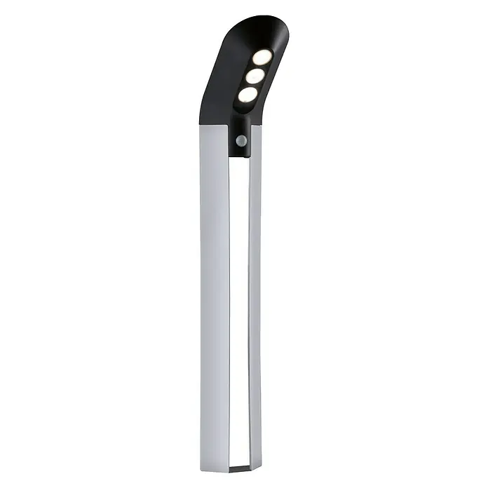 Paulmann Soley LED-Außenwegleuchte - 1-flammig, 1,2 W, Warmweiß, IP44, Anthrazit - Vorderansicht