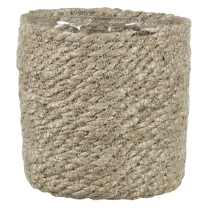 Cubremaceta redondo Atlantic - Dimensiones externas (Ø x Al): 12 x 12 cm, Crema