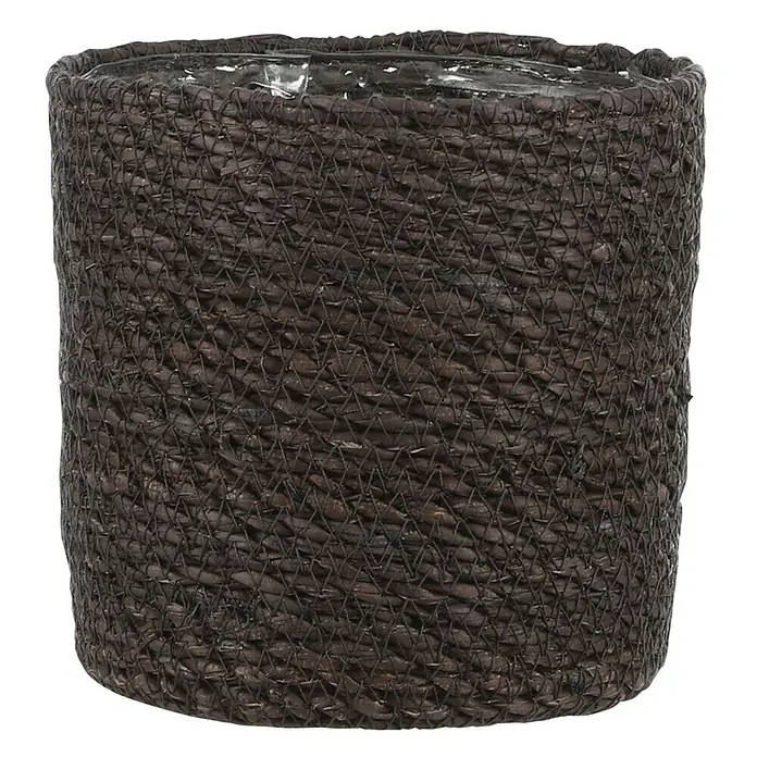 Okrugla tegla za biljke Atlantic - Vanjska dimenzija (ø x V): 14 x 14 cm, Tamnosive boje