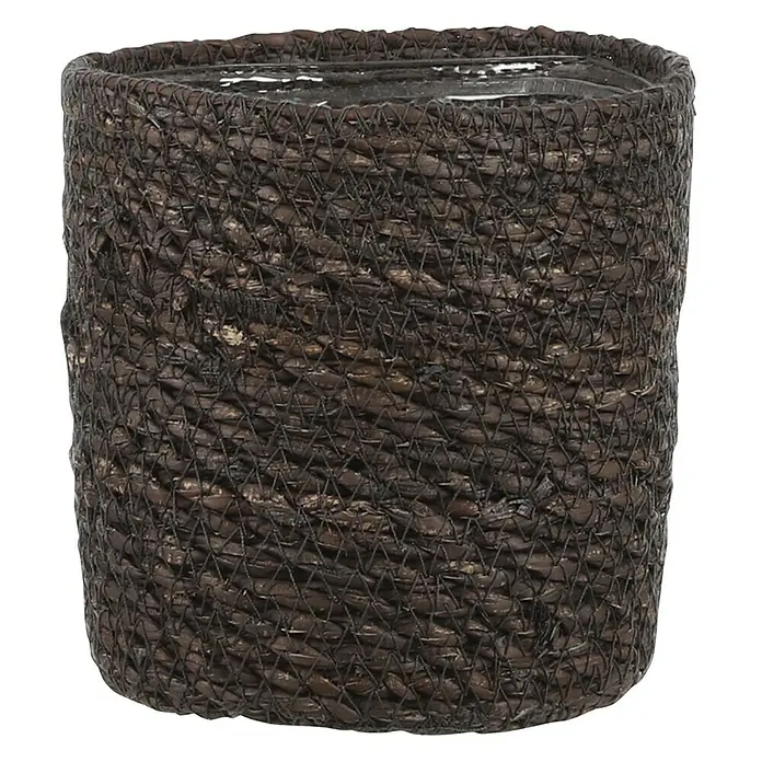Cubremaceta redondo Atlantic - Dimensiones externas (Ø x Al): 12 x 12 cm, Gris oscuro