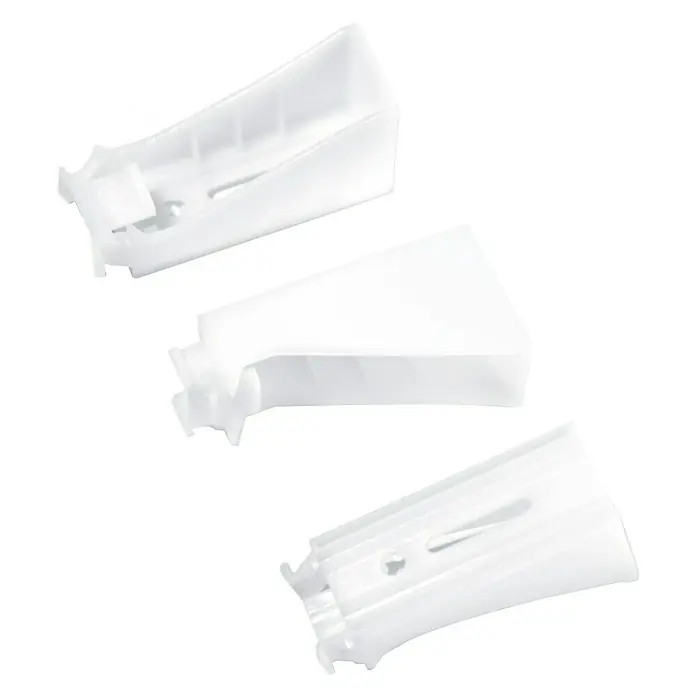 Soporte doble prolongable - Blanco, 2 ud.