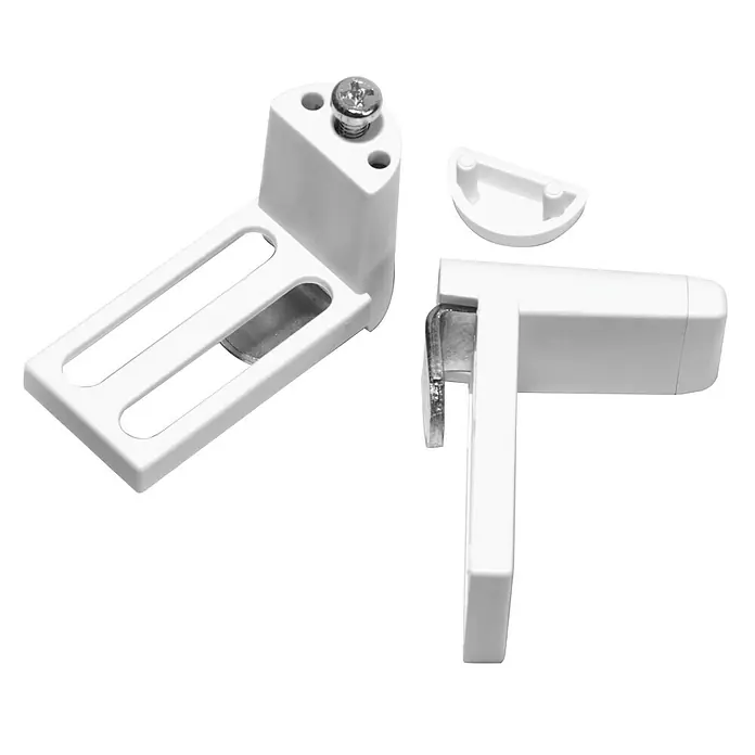 Soporte doble enrollable universal - Blanco, 2 ud.