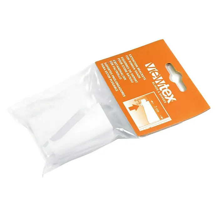 Soporte doble prolongable - Blanco, 2 ud.
