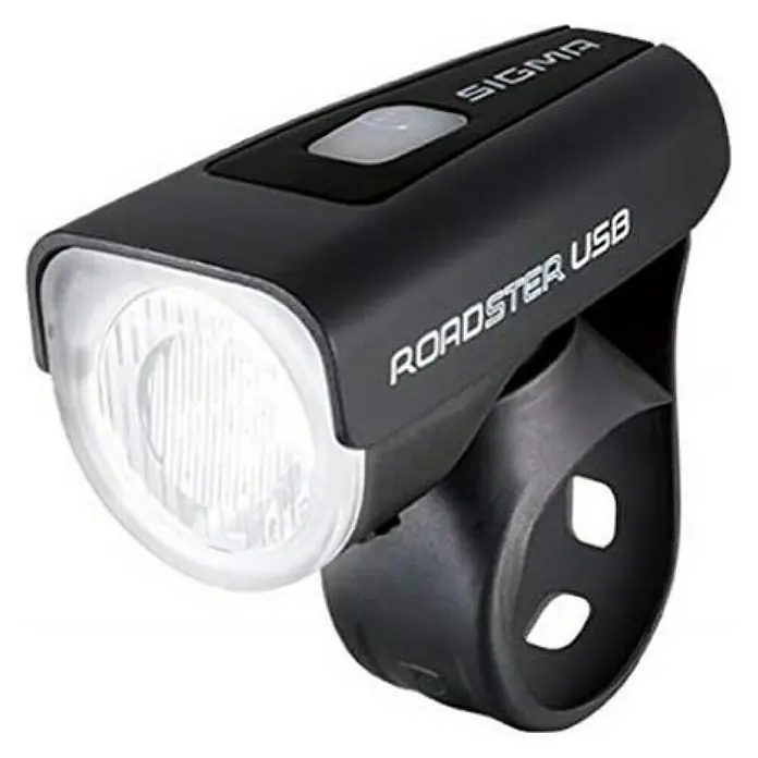 Sigma LED-Frontleuchte Roadster - Lichtstärke: 25 Lux, Leuchtdauer: 5 h, Spritzwassergeschützt - Linke Seitenansicht