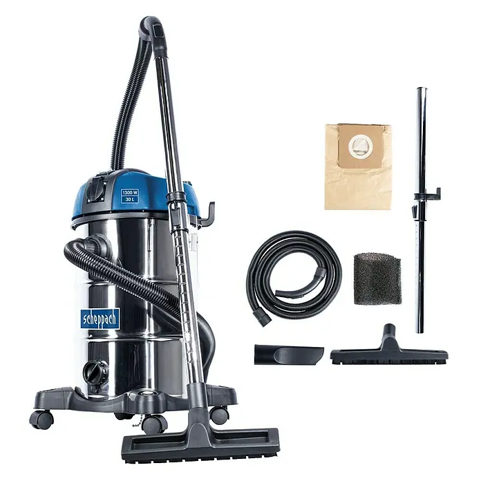 Scheppach Nass-Trockensauger NTS30 Premium - 1.300 W, 30 l - Vorderansicht
