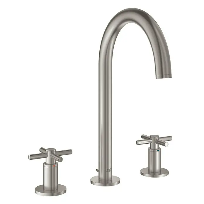 Grohe Atrio Waschtischarmatur - Supersteel - Vorderansicht
