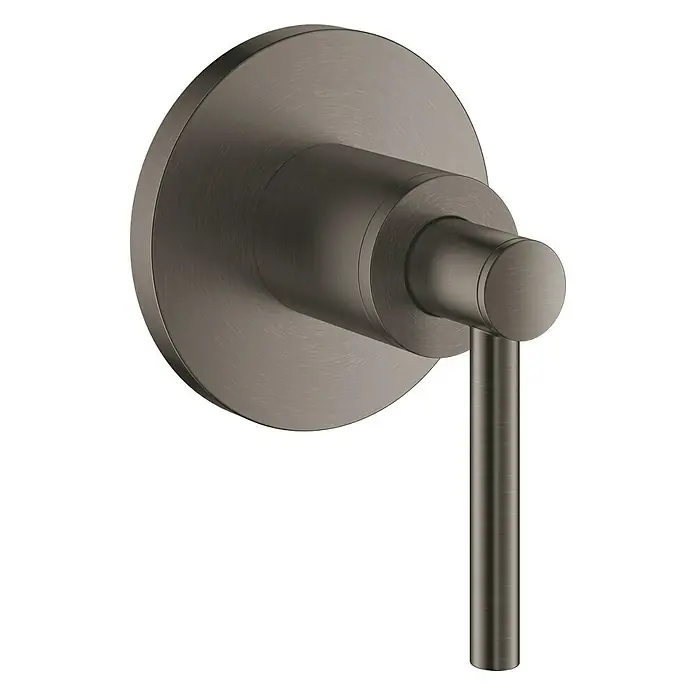 Grohe Atrio Unterputzventil Oberbau - Hebelgriff, Hard Graphite, Matt - Vorderansicht
