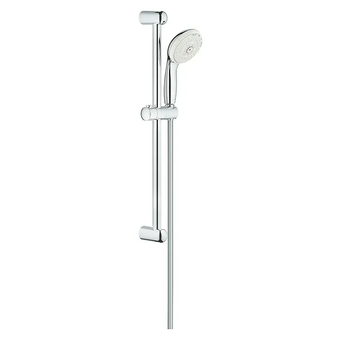 Grohe Brausegarnitur Tempesta 100 - Lochabstand: 62 cm, Art Strahl: Jetstrahl, Massagestrahl, Rain, Rain O², Chrom, Anzahl Strahlarten: 4 Stk. - Vorderansicht