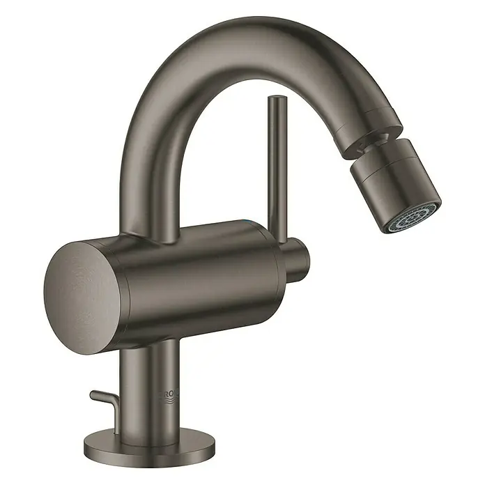 Grohe Atrio Bidetarmatur - Hard Graphite - Vorderansicht