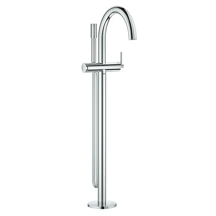 Grohe Atrio Wannenstandarmatur - Höhe: 104 cm, Chrom, Glänzend - Vorderansicht