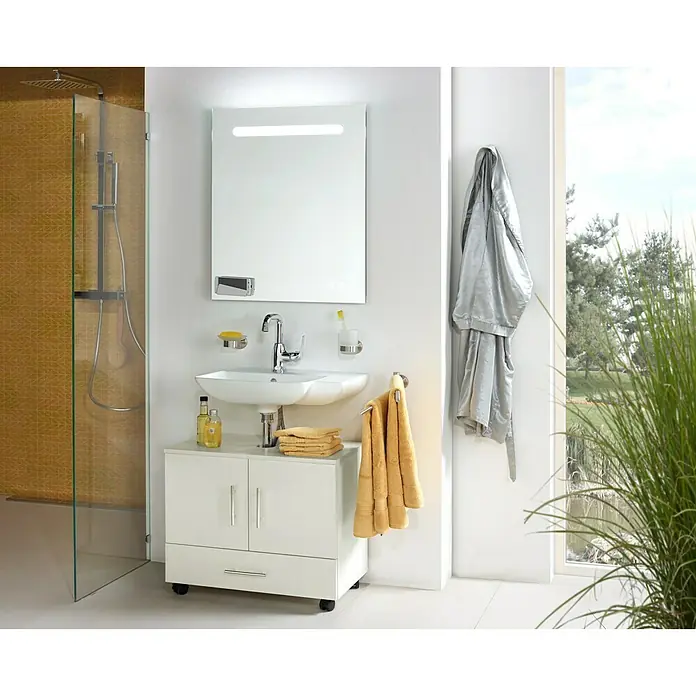Riva Waschtischunterschrank System - 62,2 x 35,6 x 57,5 cm, Weiß, Matt