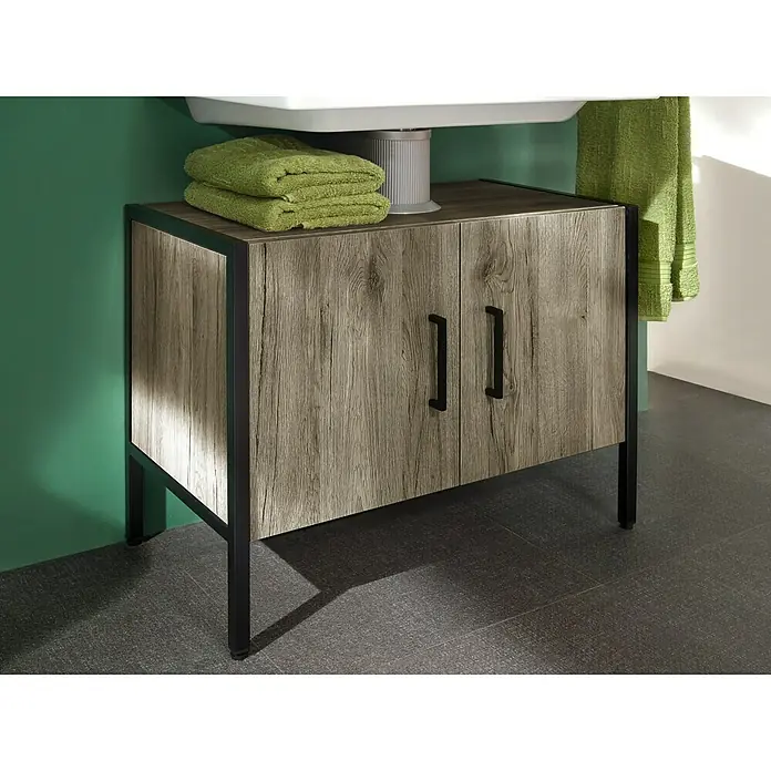 Riva Waschtischunterschrank Metal - 66,2 x 36 x 56 cm, Sanremo Rustico, Matt