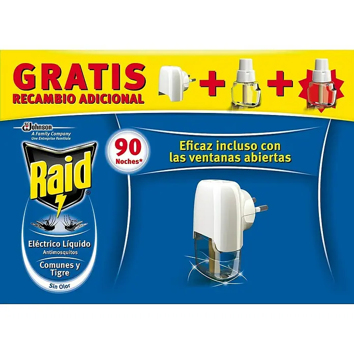 Raid Producto anti-insectos eléctrico líquido REC - 3 uds.
