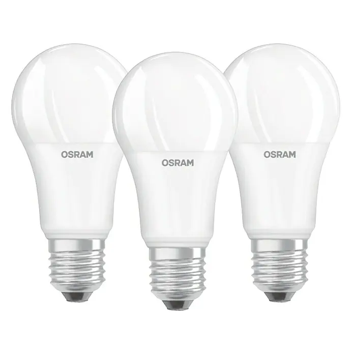 Osram Bombilla LED - 13 W, E27, Blanco cálido, No regulable, 3 uds.