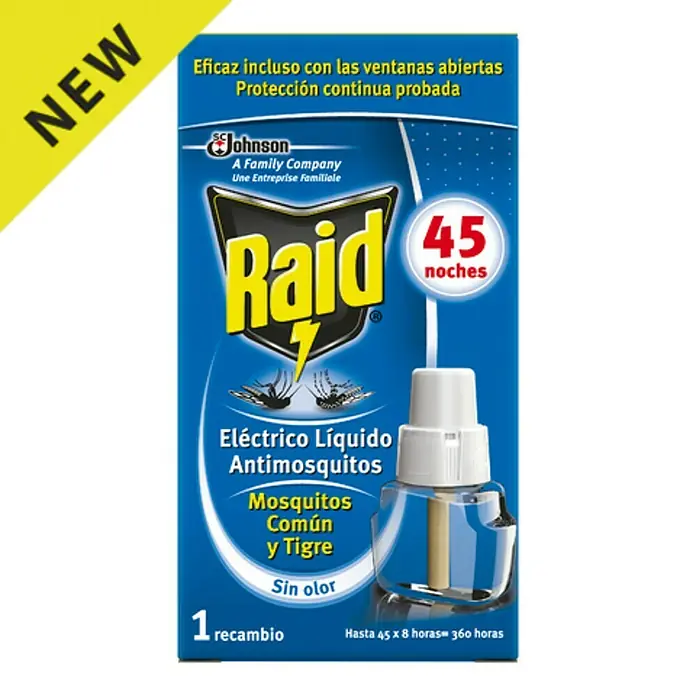 Raid Producto anti-insectos eléctrico líquido REC recambio - Blanco, 1 x recambio