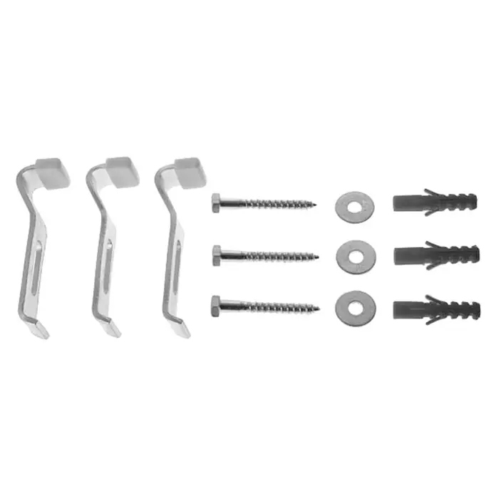 Duravit D-Code Wannenanker - 3 Stk., Passend für: Duravit Duschwanne D-Code - Vorderansicht