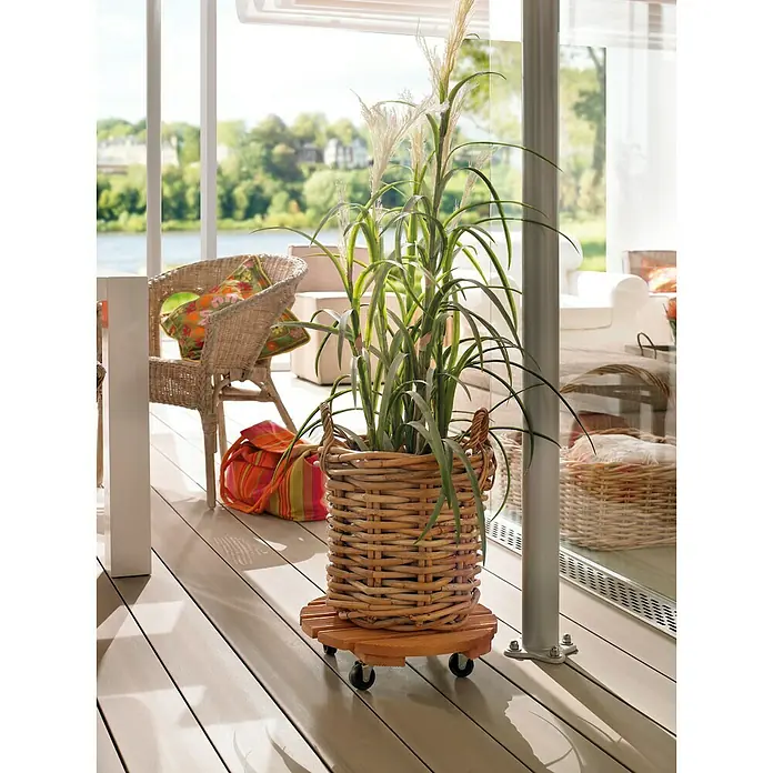 Gardol Pflanzenroller Florenz - Durchmesser: 37,5 cm, Kiefer - Stimmungsaufnahme