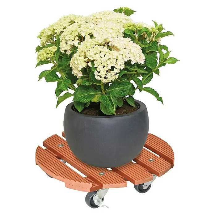 Gardol Pflanzenroller - 29 cm, WPC, Terracotta, Max. Belastung: 100 kg - Anwendungsbeispiel
