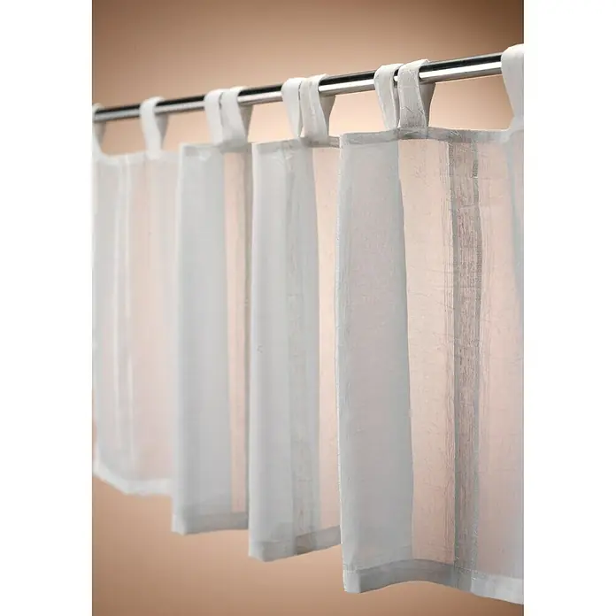 Elbersdrucke Bistrogardine Casa - Beige, 140 x 48 cm, 80 % Polyester, 20 % Leinen - Stimmungsaufnahme