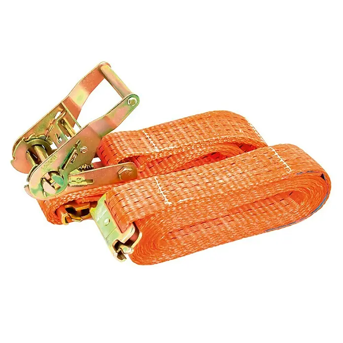 Ponsa Correa de amarre con trinquete - L x An: 2,3 m x 50 mm, Naranja