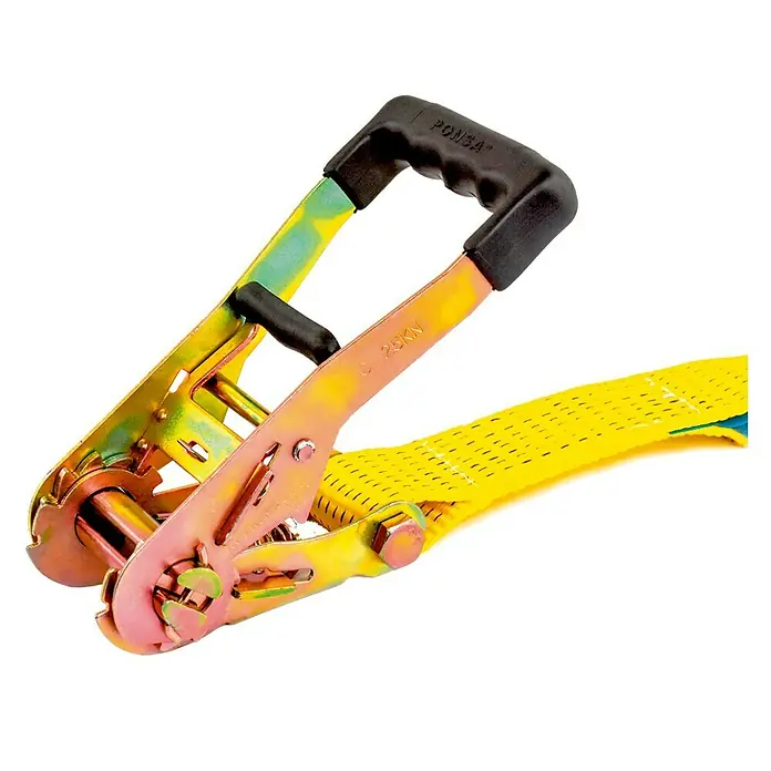 Ponsa Correa de amarre con trinquete Ratchet - L x An: 8,5 m x 50 mm, Carga soportada: 5.000 kg