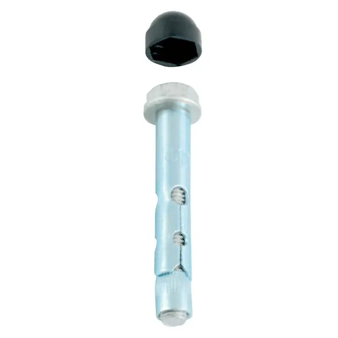Tornillo autorroscante Negro suelo de hormigón - 10 x 70 mm, Acero