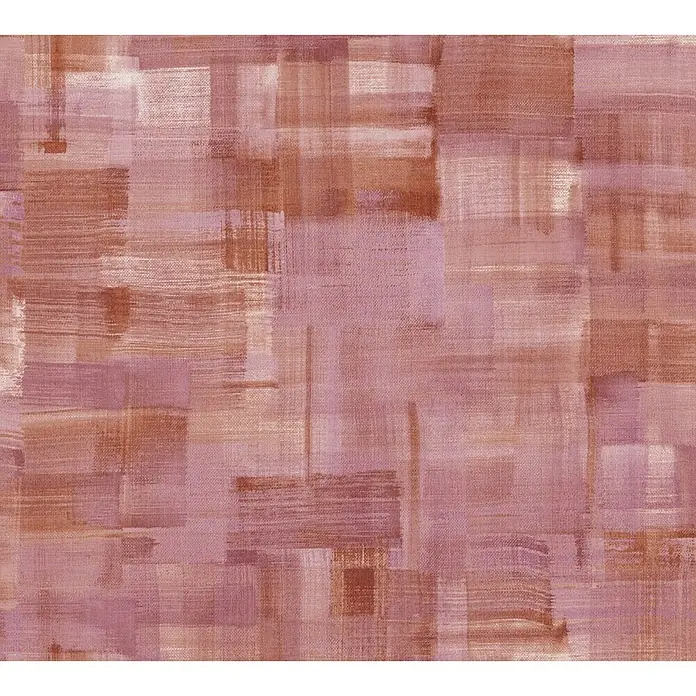 AS Creation Geo Nordic Vliestapete Struktur - Rot, Uni, 10,05 x 0,53 m - Detailaufnahme