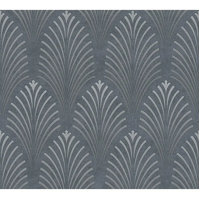 AS Creation Pop Style Vliestapete Art Deco groß - Dunkelgrau, Grafisch, 10,05 x 0,53 m - Detailaufnahme